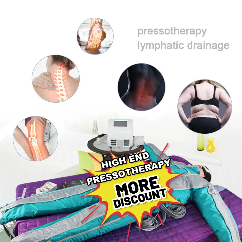 CE Approved Presoterapia Machine Pressotherapy Cellulite Reduction Fat Loss  lymphatic drainage machine for lymphedema
