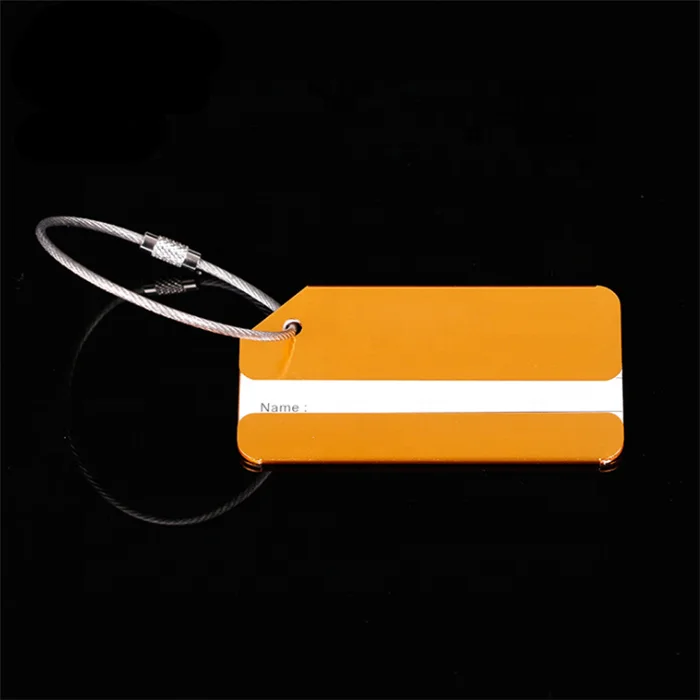 best sales aluminum alloy metal travel blank custom luggage tag