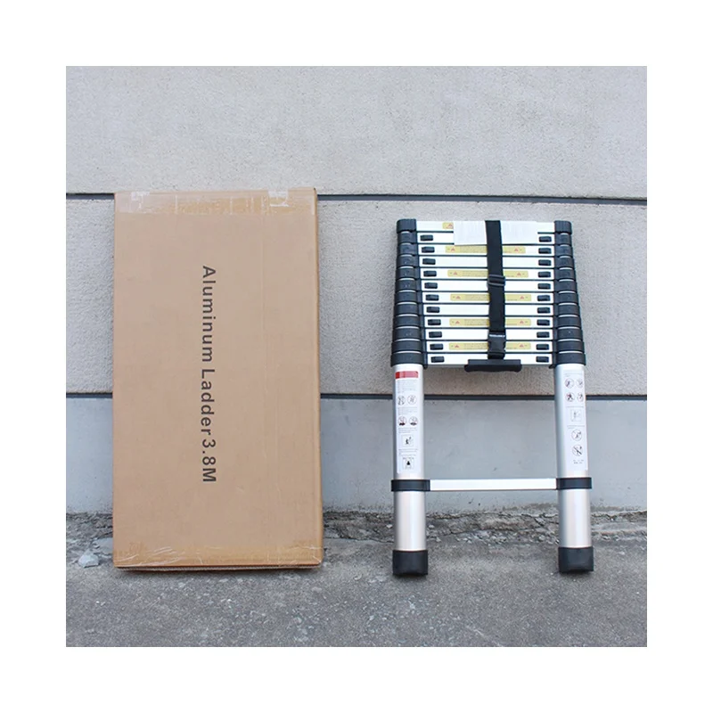 Telescopic aluminum straight folding multi purpose family use ladder foldable modern stairs