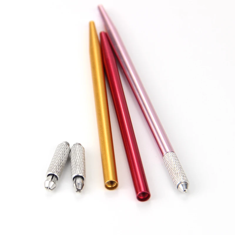 Tattoo Microblading Pen Manual Microblade Needle Holder Fog Eyebrow Tattoo Pen Handmade Embroidery Permanent Makeup Tool