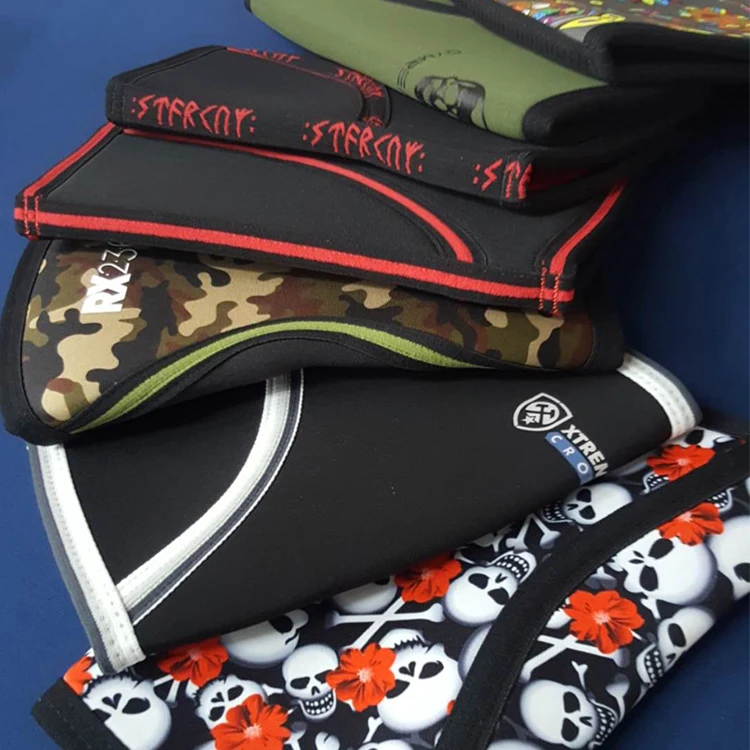 Jianbo neoprene fabric wholesale for keep warm shockproof 7mm neoprene knee sleeve