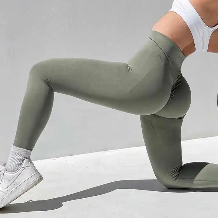 Customized Logo Sportswear Fitness Yoga Pants Workout Tights Gym Push up Seamless Leggings High Waist Yoga Leggings For Women