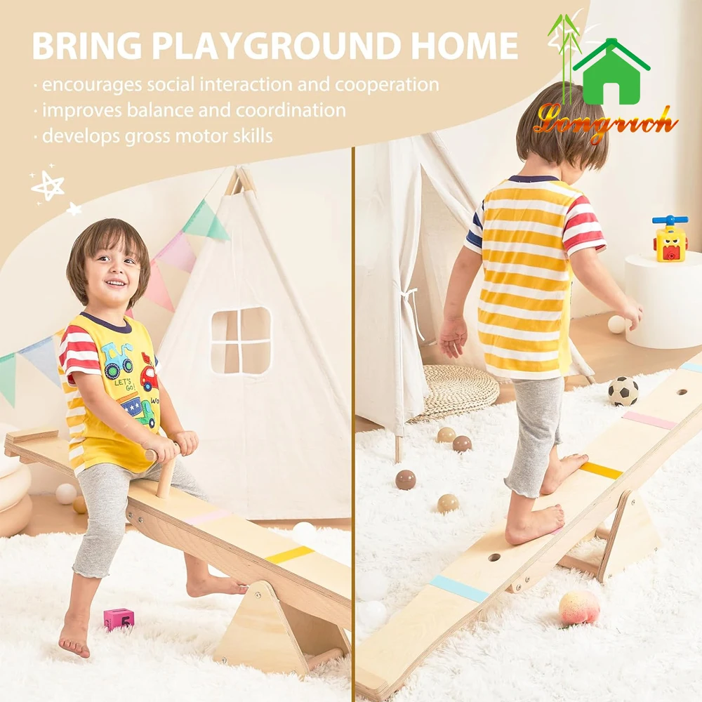 Custom foam rotating seesaw horse kids toy tariler for kiddie ride outdoor seesaw use for kids kindergarten 4 seater