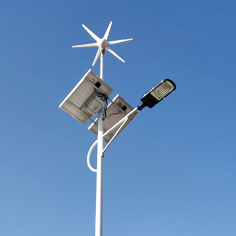 IP67 водонепроницаемые 200 Вт 400 300 ветроэнергетические светодиодные турбинные фонари солнечный гибридный уличный фонарь