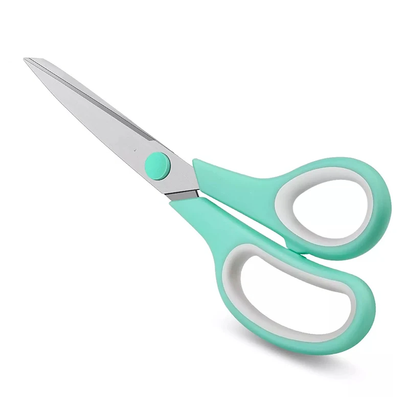 8 Inch Stainless steel  plastic handle  scissors for Office Home School