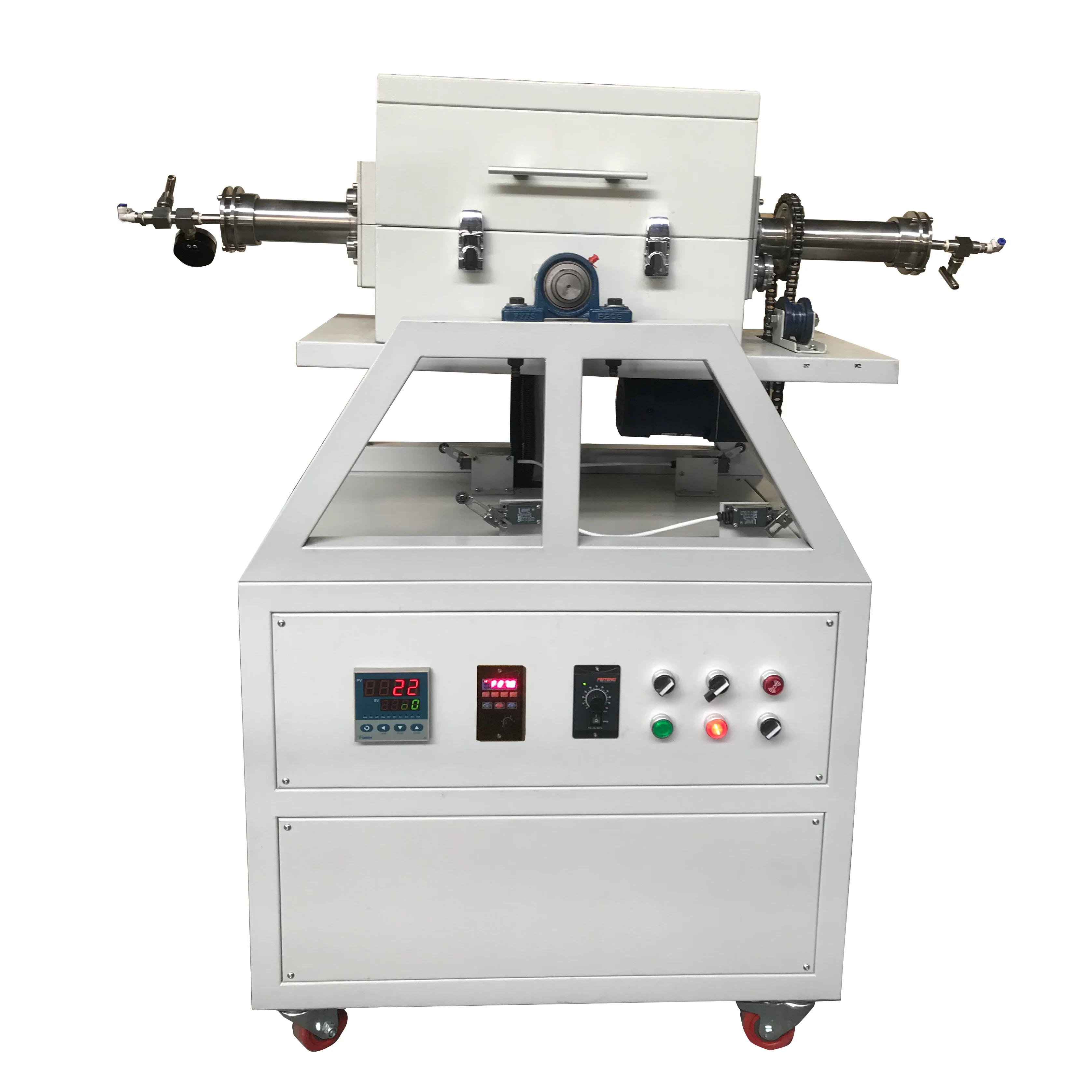 1200C Rotary Tube furnace for carbon activation with high temperature steam generator