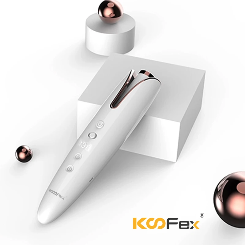 
Portable LCD Adjustable Temperature Cordless USB Charging Automatic Curling Iron Ceramic Curler Auto Rotating Hair Curl Machine 