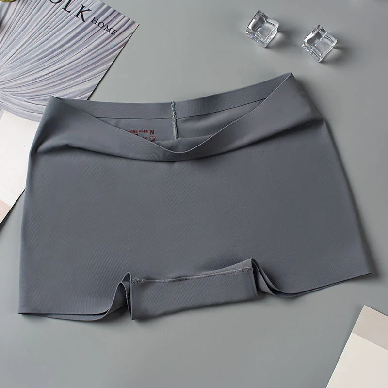 New style ice silk female underwear women boxer shorts cotton panties seamless underwear for women