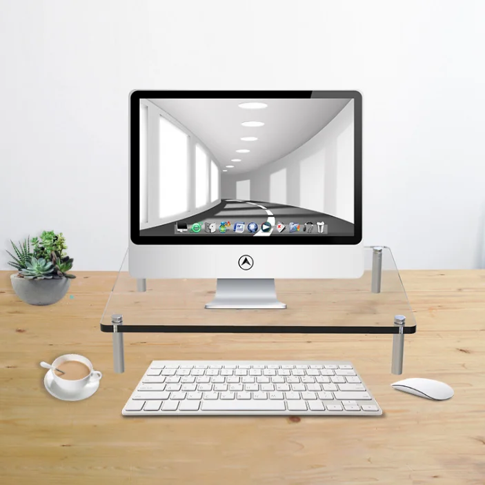 Пользовательская стойка для монитора прозрачная акриловая подставка