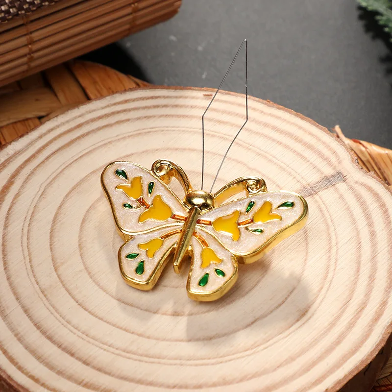 New Classic Chinese Ginkgo Leaf Thread Threading Machine DIY Sewing Needle Combining Tool