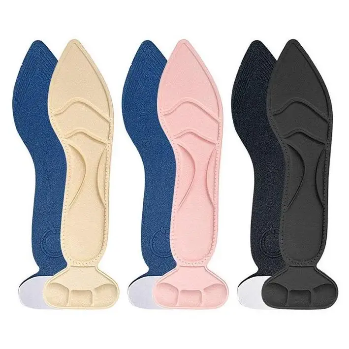 Shoe Pads palmilha ortopedica gel Leather High Heel Eco Friendly Sole Soft Gel Anti Fatigue Running Insole Board For Footwear