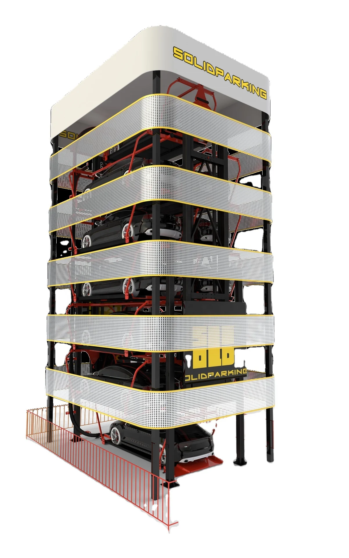 Energy Saving Customized Smart motor driven plc control automatic rotary car parking system vertical car parking system