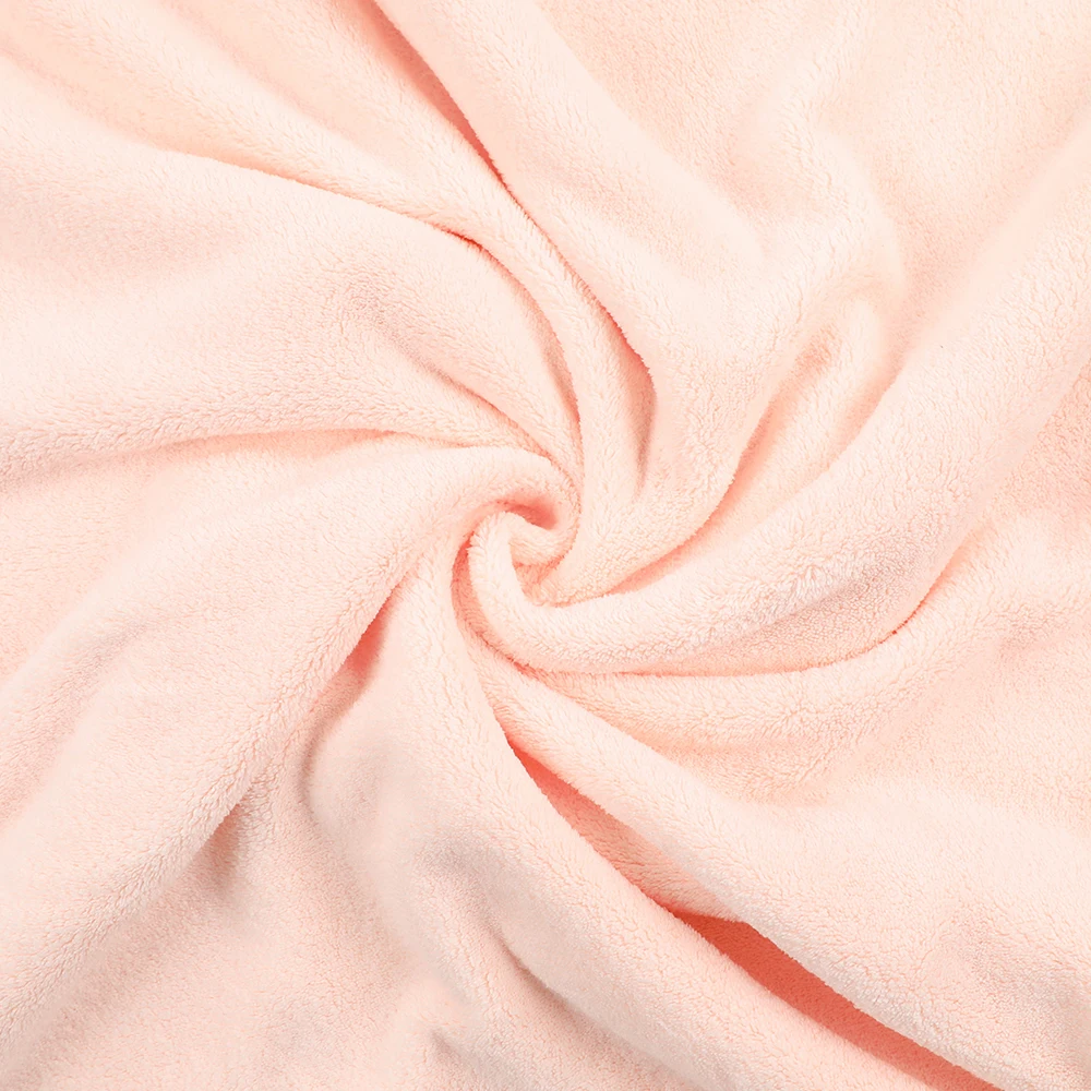 Wholesale Microfiber Coral Fleece Hooded Beach Suit Absorbent Quick-Dry Soft Cape Bathrobe