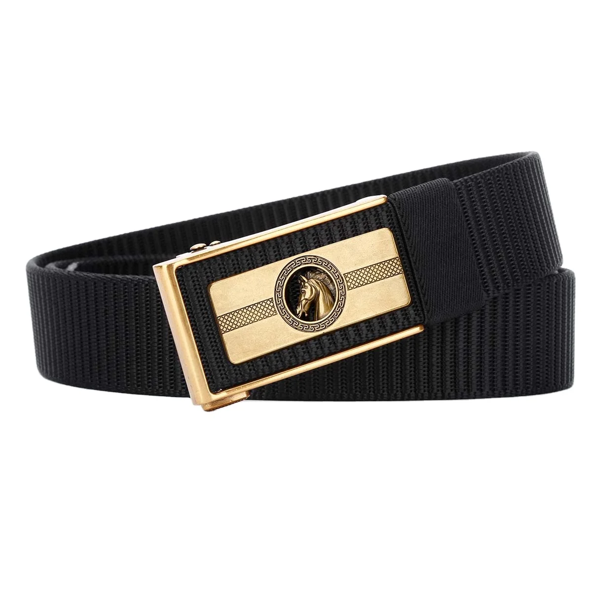 Zodiac GUGETI Men Belt Casual business Automatic Alloy Buckle Tank Belt Canvas Durable Fabric Belt Adjustable for Outdoor Sport