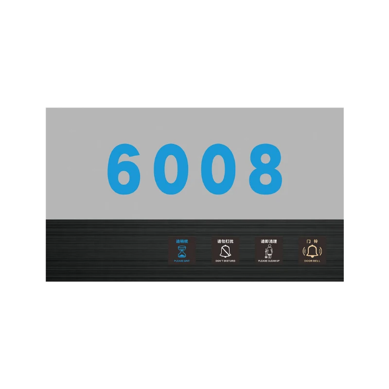 Metal 3D Led House Numbers Light Outdoor Waterproof Stainless steel Home Hotel Door Plates