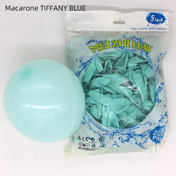 Factory price Customizable colors Explosion proof 5 inch macaron balloon for Birthday party decorations