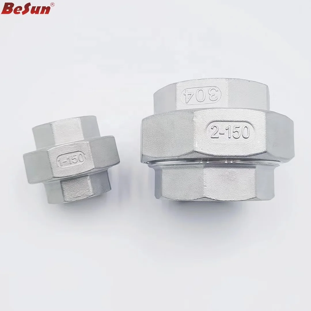 Pipe Fitting Union  Female Threaded Union Casting Weld End Coupler Fittings Customizable Plugs