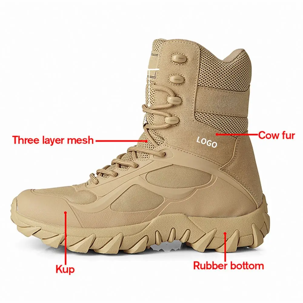 Factory Custom safety shoes hiking horse leather safety boots working boots rubber safety shoe