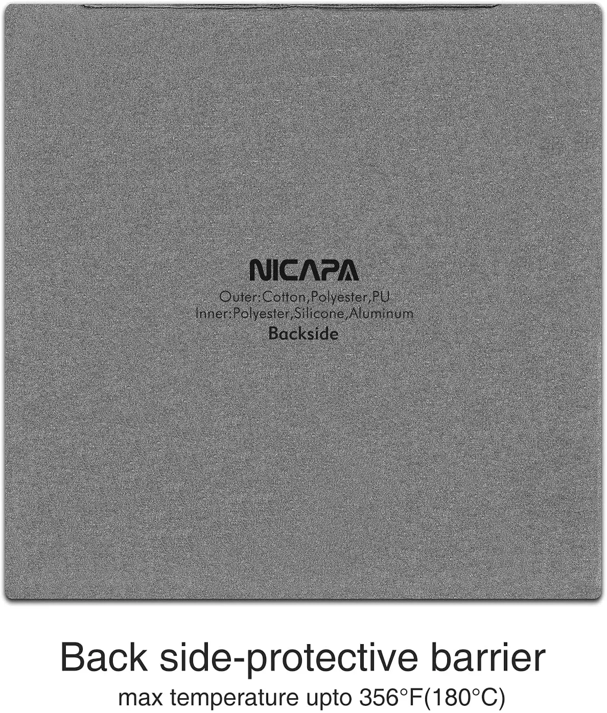 Nicapa Heat Press Mat for Cricut Easypress 12x12 inch Craft Vinyl Ironing Insulation Transfer Heating Mats