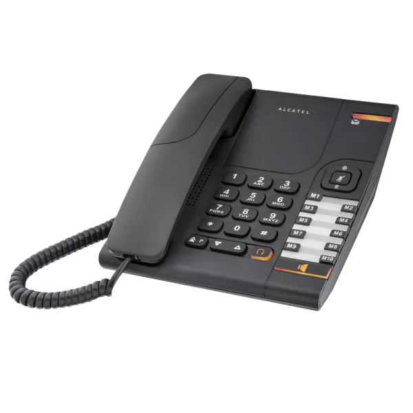 Проводной телефон Alcatel со всеми стандартными функциями Temporis 380-черный