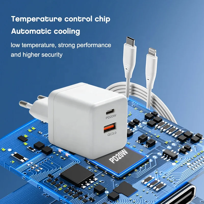 Mini GaN 20W USB C Charger Quick Charge 4.0 3.0 PD3.0 Fast USB Charger For iPhone 13 12 11 8 Pro Max laptop Macbook