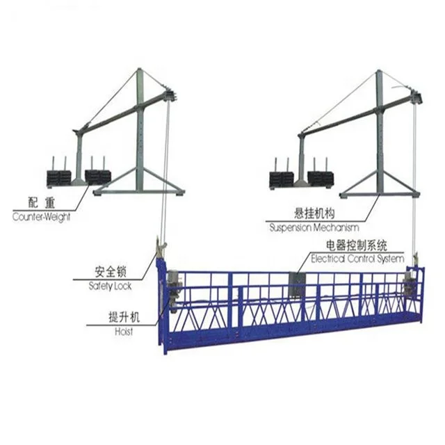 
Building facade lift and window glass cleaning working platform on sale 