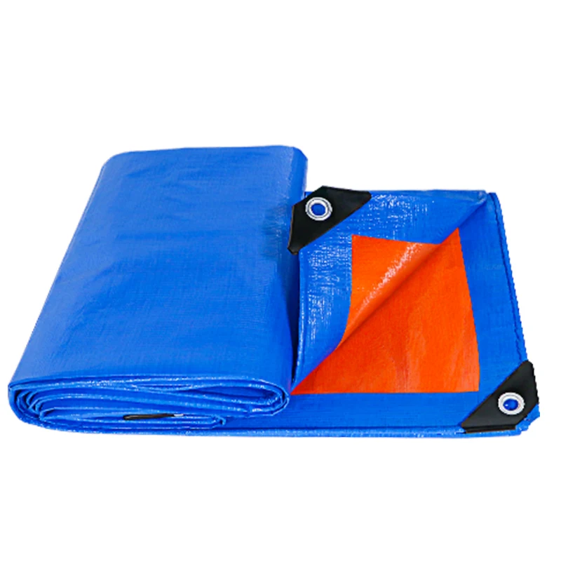 China and korea blue orange waterproof pe tarpaulin roll and fabric for cover and tents