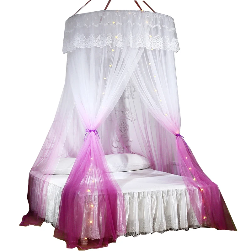 New upgrade factory 360 degree efficient color fashion foldable designer mosquito net double bed
