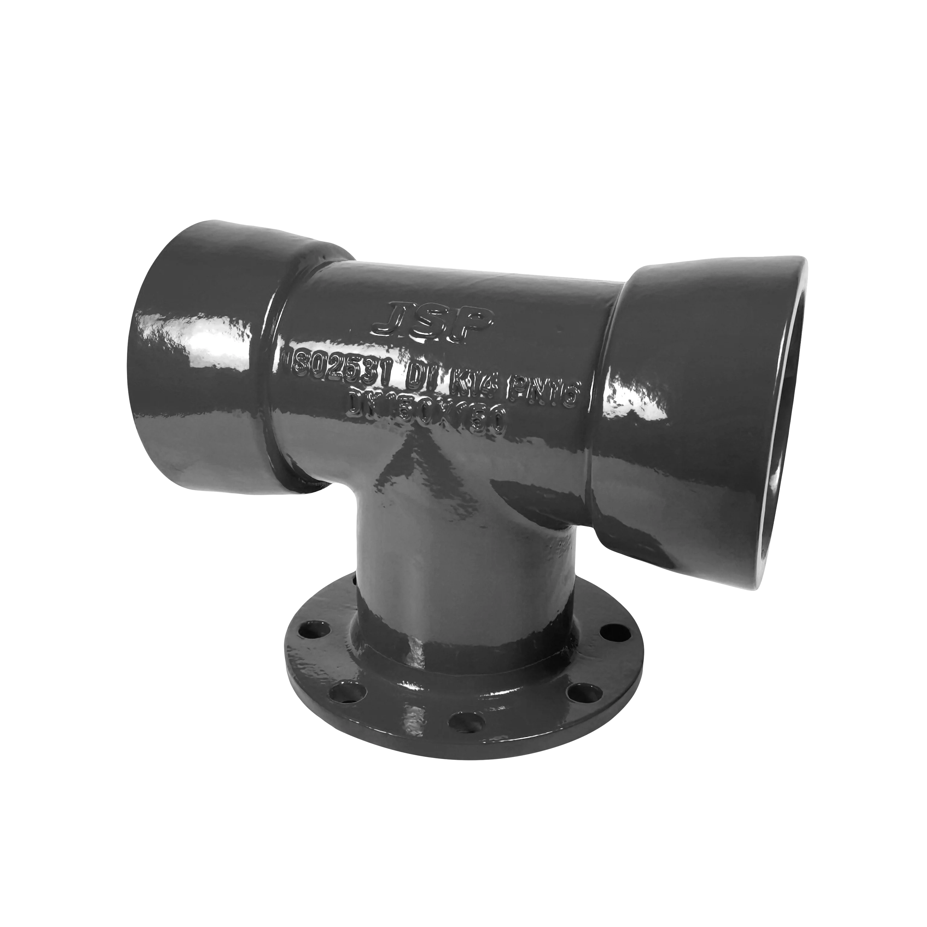 JSP Ductile Iron  Fitting Tyton Push-on All Socket Tee Ductile Iron Tyton Socket Bend Sockets Tee with 45 Degree Angle Branch