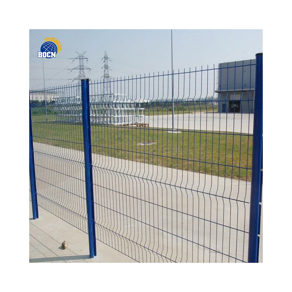BOCN High quality 3D Curved Welded Wire Mesh Garden Fence For Fence Panel