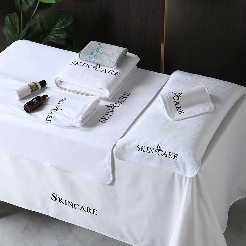 Embroidered logo disposable hair towel face towel disposable soft tea towels kitchen for home