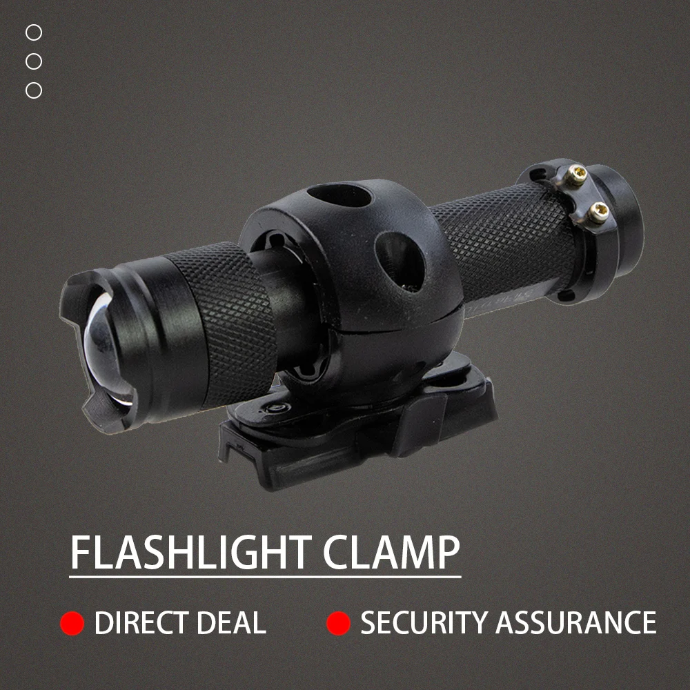 Mini LED Tactical Flashlight Helmet Mounted LED Light Compatible with Fast  MICH 2000 Wendy Helmet