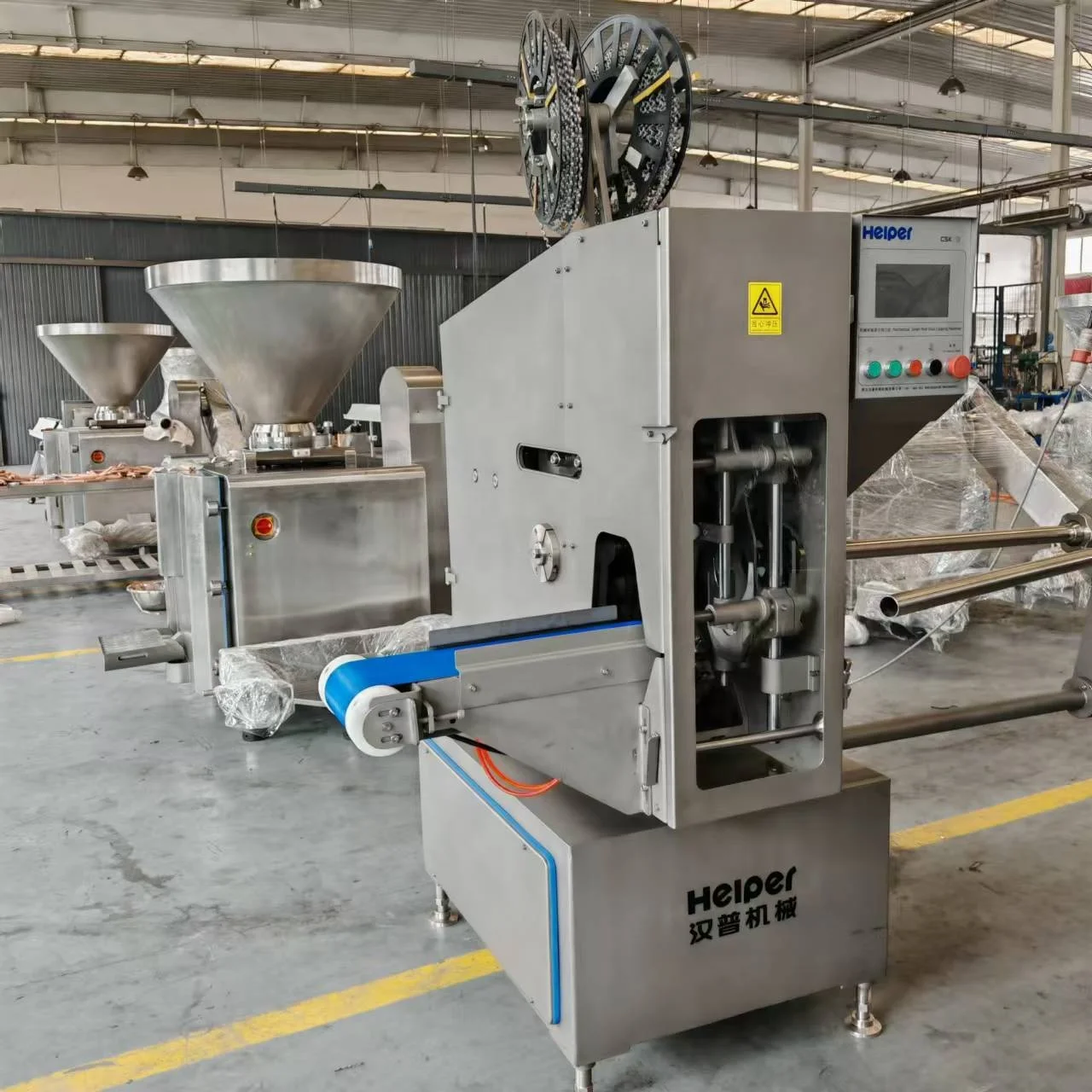 Professional Automatic Sausage Making Machine Great Wall Double Clipping Machine