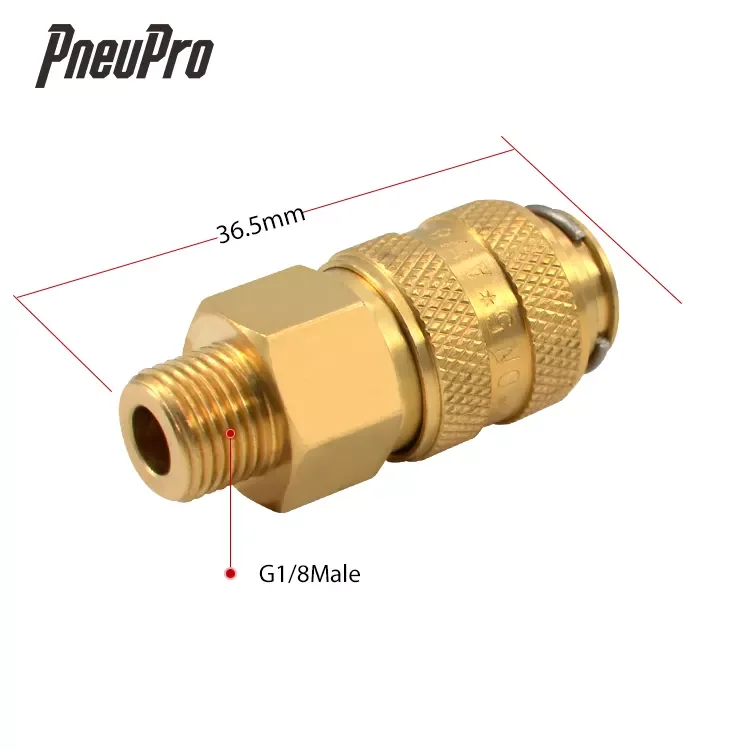 PneuPro(231-1501-00) DN 5 Quick Coupling brass fitting quick coupler compressor medical gas quick coupling male