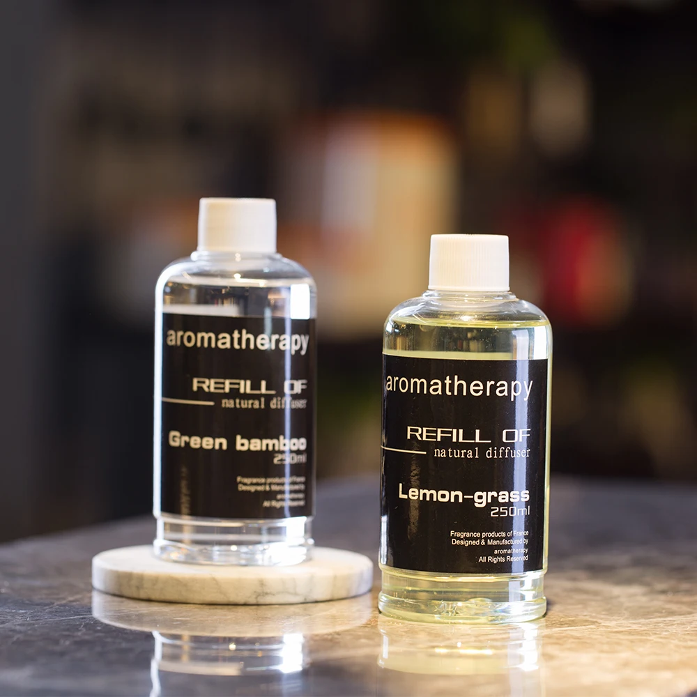 250ML OEM Natural Plant Essential Refill Oil for Reed Diffuser Wholesale Aromatherapy Fragrance Aroma Oil Refill Customize