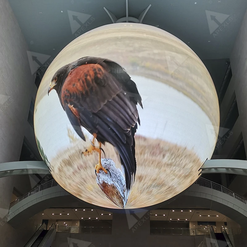 P2 Sphere LED Display Screen Diameter 1m Earth Creative Spherical LED Video Globe Display Ball Wall