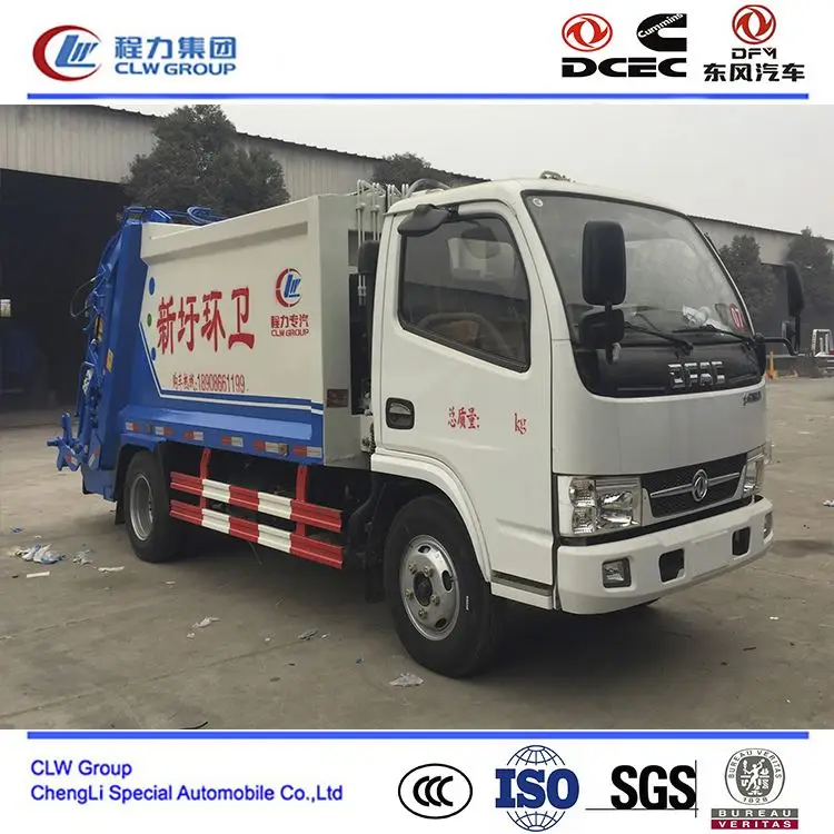 dongfeng 6 ton compressure garbage truck
