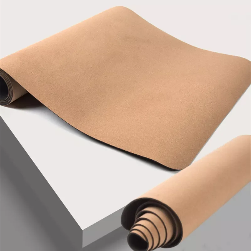 New Exercise Oem custom logo Wholesale manufacturer eco friendly tpe cork rubber natural Cork Yoga Mat