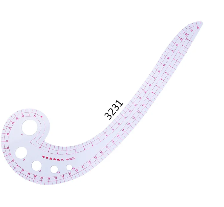 Multi-Function Grading Sewing Kit Armhole Curve Ruler Set  Sewing Kit Armhole Curve Ruler Plastic Scale Ruler
