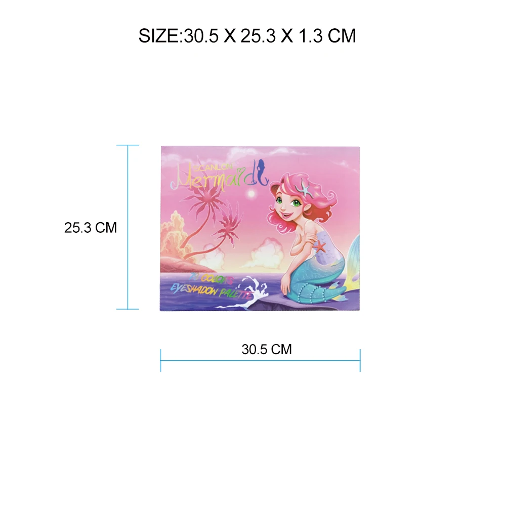 2023 New Arrival Scanlon Luxury DIY Pressed Powder Multi Chrome Shimmer Vegan Eyeshadow Pallet Pigment