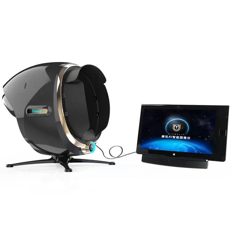2023 Новый 7 в 1 Умный 3D анализатор кожи Moji цифровой AI аппарат для анализа волос и профессиональный лица