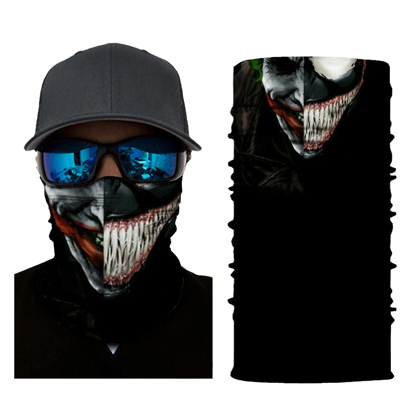 Polyester Microfiber Multifunctional Neck Gaiter Sports Wear Seamless Tube Bandanas for Adults