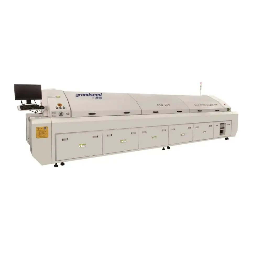reflow soldering machine with temperature profile , pcb soldering machine with easy process and operation