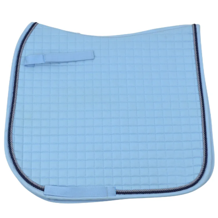 Professional Equestrian Factory Supply  High Quality Light Blue Dressage Cob Saddle Pad Wholesale Numnahs