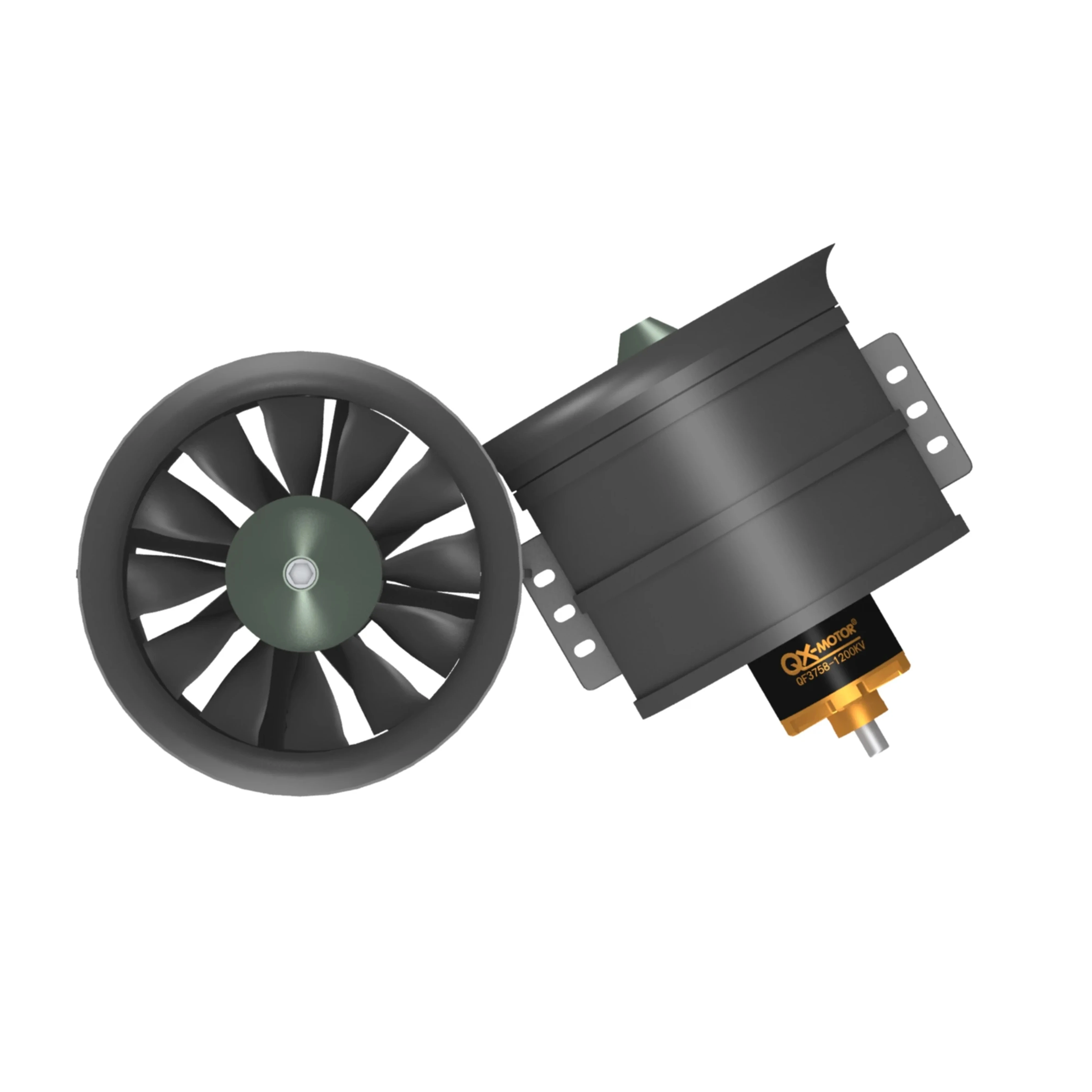 90mm EDF (8S) QX-MOTOR  1200KV CW CCW 12 bladed fan propeller for FMS RC aircraft drone model spare parts