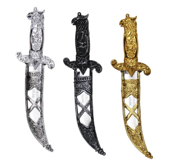 Cosplay Pirate Sword Halloween Party Weapons Medieval Vintage Hollow Toy Knife And Swords Dagger