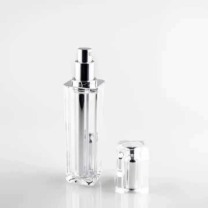 50ml 30ml 15ml Cosmetic Airless Acrylic Pump Bottle With Pump