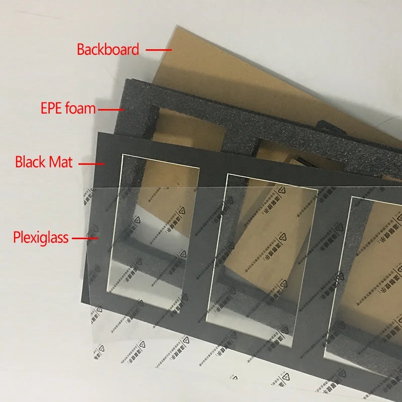 Card graded Display Case Sports Card Display Frame 3 openings Wall Cabinet for graded Trading Card collection