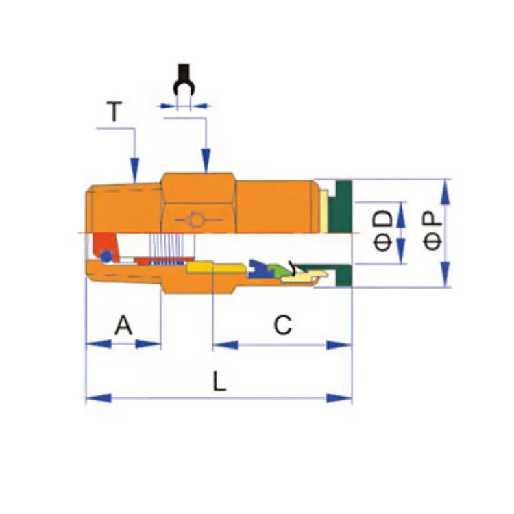 CVPC Check Valve One Touch Push In To Connect Male Stop Valve