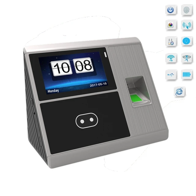 Offline smart wifi time attendance access gps control system device face fingerprint biometric marpho recognition with server